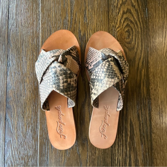 Free People Rio Vista Leather Slide Sandal - Picture 2 of 9